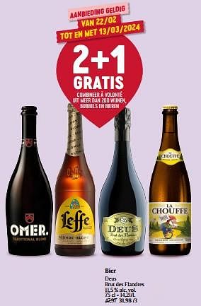 Promoties Bier deus brut des flandres - Deus - Geldig van 22/02/2024 tot 28/02/2024 bij Delhaize
