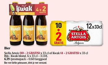Promoties Bier kwak blond - Kwak - Geldig van 22/02/2024 tot 28/02/2024 bij Delhaize