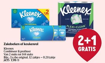 Promoties Zakdoeken the original - Kleenex - Geldig van 22/02/2024 tot 28/02/2024 bij Delhaize