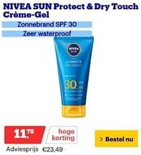 Nivea sun protect + dry touch creme gel zonnebrand spf 30-Nivea