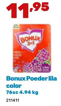 Promoties Bonux poeder lila color - Bonux - Geldig van 19/02/2024 tot 30/03/2024 bij Happyland