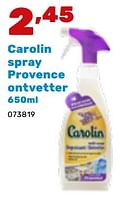Promoties Carolin spray provence ontvetter - Carolin - Geldig van 19/02/2024 tot 30/03/2024 bij Happyland