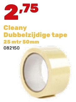 Promoties Cleany dubbelzijdige tape - Cleany - Geldig van 19/02/2024 tot 30/03/2024 bij Happyland