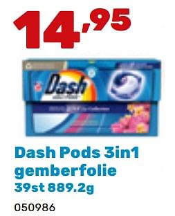 Promoties Dash pods 3in1 gemberfolie - Dash - Geldig van 19/02/2024 tot 30/03/2024 bij Happyland