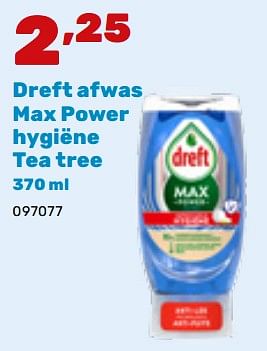 Promotions Dreft afwas max power hygiëne tea tree - Dreft - Valide de 19/02/2024 à 30/03/2024 chez Happyland