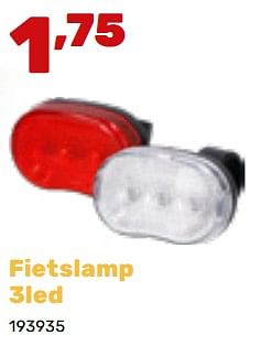 Promoties Fietslamp 3led - Huismerk - Happyland - Geldig van 19/02/2024 tot 30/03/2024 bij Happyland