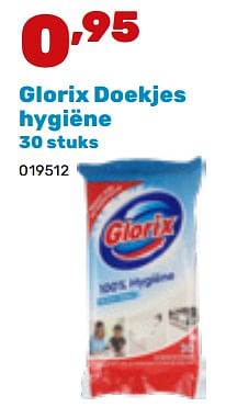 Promotions Glorix doekjes hygiëne - Glorix - Valide de 19/02/2024 à 30/03/2024 chez Happyland