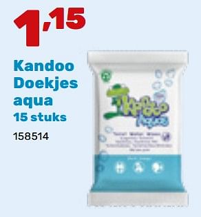 Promoties Kandoo doekjes aqua - Kandoo - Geldig van 19/02/2024 tot 30/03/2024 bij Happyland