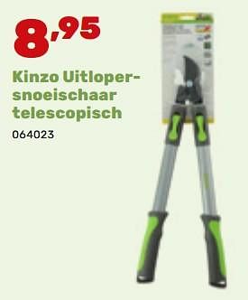 Promoties Kinzo uitlopersnoeischaar telescopisch - Kinzo - Geldig van 19/02/2024 tot 30/03/2024 bij Happyland