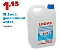 Loda gedemineral. water-Loda
