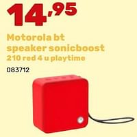 Motorola bt speaker sonicboost-Motorola