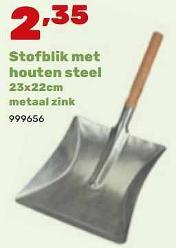 Promotions Stofblik met houten steel - Produit maison - Happyland - Valide de 19/02/2024 à 30/03/2024 chez Happyland