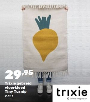 Promoties Trixie gebreid vloerkleed tiny turnip - Trixie - Geldig van 19/02/2024 tot 30/03/2024 bij Happyland