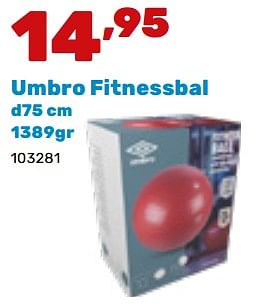 Promoties Umbro fitnessbal - Umbro - Geldig van 19/02/2024 tot 30/03/2024 bij Happyland