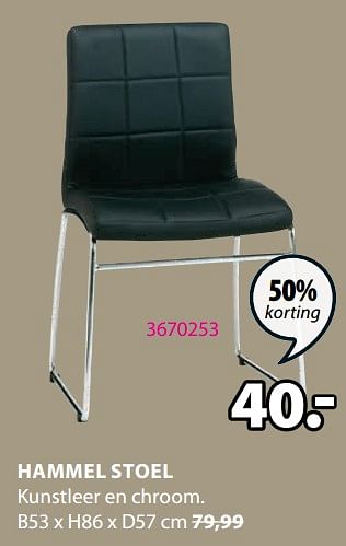 Promoties Hammel stoel - Huismerk - Jysk - Geldig van 19/02/2024 tot 08/03/2024 bij Jysk