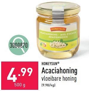 Promoties Acaciahoning - Honeysun - Geldig van 26/02/2024 tot 02/03/2024 bij Aldi