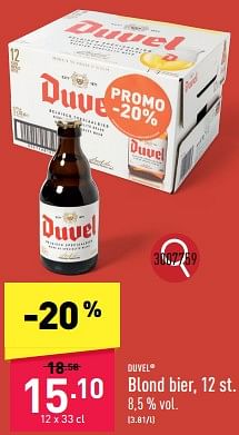 Promoties Blond bier - Duvel - Geldig van 26/02/2024 tot 02/03/2024 bij Aldi