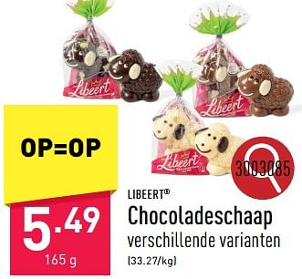 Promoties Chocoladeschaap - Libeert - Geldig van 26/02/2024 tot 02/03/2024 bij Aldi