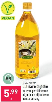Promoties Culinaire olijfolie - El Cultivador - Geldig van 26/02/2024 tot 02/03/2024 bij Aldi