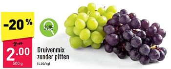 Promoties Druivenmix zonder pitten - Huismerk - Aldi - Geldig van 26/02/2024 tot 02/03/2024 bij Aldi
