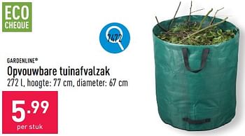 Promoties Opvouwbare tuinafvalzak - Garden line - Geldig van 26/02/2024 tot 02/03/2024 bij Aldi