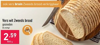 Promoties Vers wit zweeds brood - Huismerk - Aldi - Geldig van 26/02/2024 tot 02/03/2024 bij Aldi