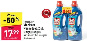 Promoties Vloeibaar wasmiddel - Omino Bianco - Geldig van 26/02/2024 tot 02/03/2024 bij Aldi