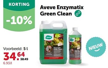 Promoties Aveve enzymatix green clean - Huismerk - Aveve - Geldig van 28/02/2024 tot 10/03/2024 bij Aveve