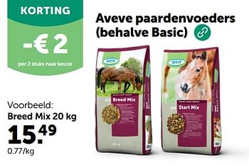 Promoties Aveve paardenvoeders breed mix - Huismerk - Aveve - Geldig van 28/02/2024 tot 10/03/2024 bij Aveve