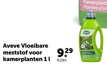 Promoties Aveve vloeibare meststof voor kamerplanten - Huismerk - Aveve - Geldig van 28/02/2024 tot 10/03/2024 bij Aveve