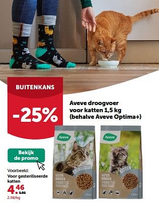 Promoties Aveve voor gesteriliseerde katten - Huismerk - Aveve - Geldig van 28/02/2024 tot 10/03/2024 bij Aveve
