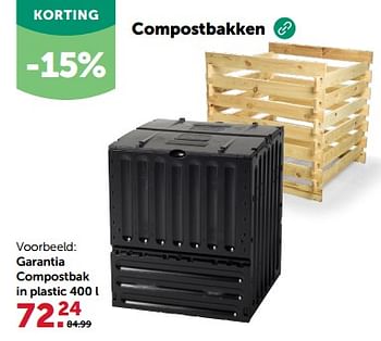 Promoties Garantia compostbak in plastic - Garantia - Geldig van 28/02/2024 tot 10/03/2024 bij Aveve