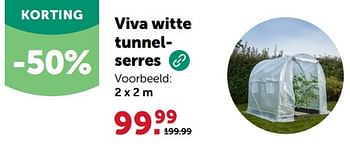Promotions Viva witte tunnelserres - Viva - Valide de 28/02/2024 à 10/03/2024 chez Aveve