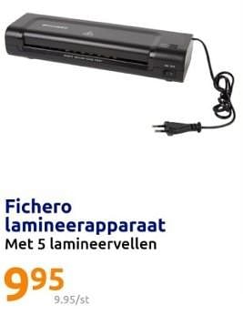Promoties Fichero lamineerapparaat - Fichero - Geldig van 21/02/2024 tot 27/02/2024 bij Action