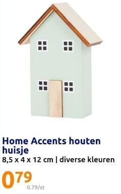 Promoties Home accents houten huisje - Home Accents - Geldig van 21/02/2024 tot 27/02/2024 bij Action