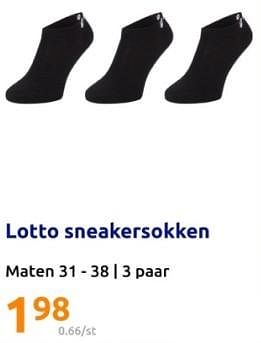 Promoties Lotto sneakersokken - Lotto - Geldig van 21/02/2024 tot 27/02/2024 bij Action