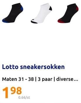 Promoties Lotto sneakersokken - Lotto - Geldig van 21/02/2024 tot 27/02/2024 bij Action