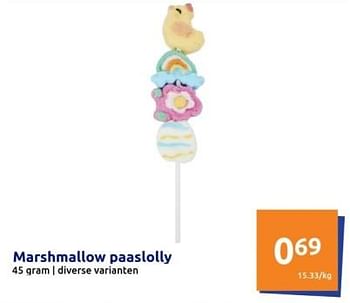 Promoties Marshmallow paaslolly - Huismerk - Action - Geldig van 21/02/2024 tot 27/02/2024 bij Action
