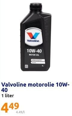 Promoties Valvoline motorolie 10w40 - Valvoline - Geldig van 21/02/2024 tot 27/02/2024 bij Action