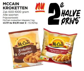 Promoties Mccain kroketten klassiek - Mc Cain - Geldig van 21/02/2024 tot 27/02/2024 bij Jumbo