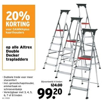 Promoties Altrex double decker trapladders - Altrex - Geldig van 14/02/2024 tot 27/02/2024 bij Gamma