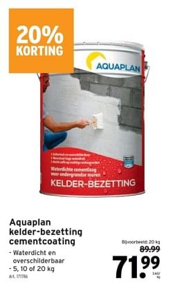 Promoties Aquaplan kelder-bezetting cementcoating - Aquaplan - Geldig van 14/02/2024 tot 27/02/2024 bij Gamma