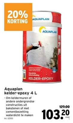 Promoties Aquaplan kelder-epoxy - Aquaplan - Geldig van 14/02/2024 tot 27/02/2024 bij Gamma