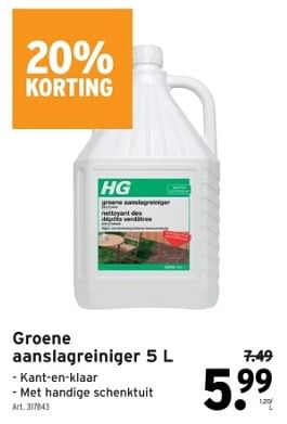 Promoties Groene aanslagreiniger - HG - Geldig van 14/02/2024 tot 27/02/2024 bij Gamma
