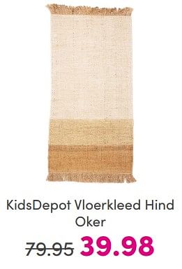 Promoties Kidsdepot vloerkleed hind oker - KidsDepot  - Geldig van 19/02/2024 tot 26/02/2024 bij Baby & Tiener Megastore