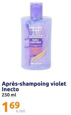Promotions Apres shampoing violet inecto - Inecto - Valide de 21/02/2024 à 27/02/2024 chez Action