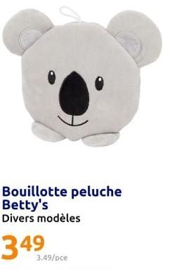 Promotions Bouillotte peluche betty`s - Betty's - Valide de 21/02/2024 à 27/02/2024 chez Action