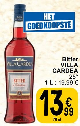 Promoties Bitter villa cardea - Villa Cardea - Geldig van 27/02/2024 tot 04/03/2024 bij Cora