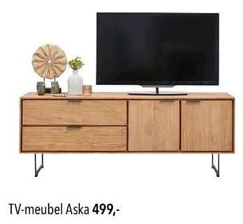 Promoties Tv-meubel aska - Huismerk - Pronto Wonen - Geldig van 24/02/2024 tot 01/03/2024 bij Pronto Wonen