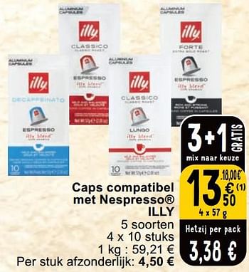 Promoties Caps compatibel met nespresso illy - Illy - Geldig van 27/02/2024 tot 04/03/2024 bij Cora